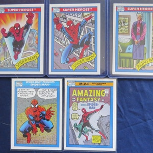 Vintage Spider-Man Marvel-ruilkaartenset 1990 - fantastische collectie
