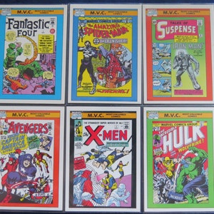 1990 Marvel Impel Most Valuable Comic (MVC) Super Six! Fantastic Four, Spider-Man, Iron-Man, Avengers, X-Men en Hulk! Mis het niet!