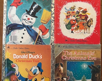 Vintage Christmas Little Golden Books: Sold Individually