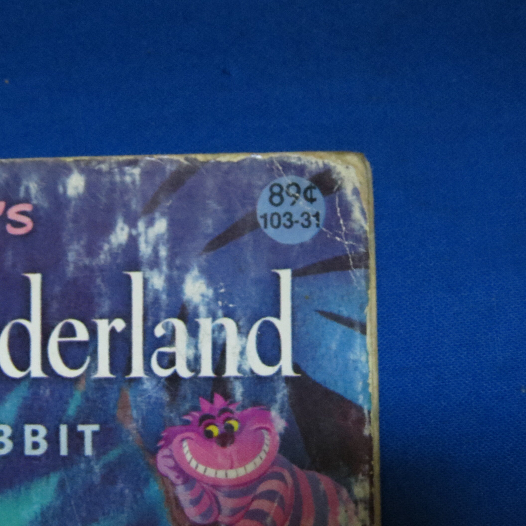 Alice Book Rabbit Cover 1981 Disney Alice Meets White Rabbit Vintage Book Collectible - Etsy