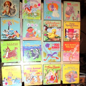 Rari libri da collezione di prima edizione dei Flintstones e altri libri per bambini - A-Golden-Tell-a-Tale-Book(s) Little Golden Books