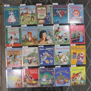 Rare Vintage Little Golden Books Collection from 1954 to 1981