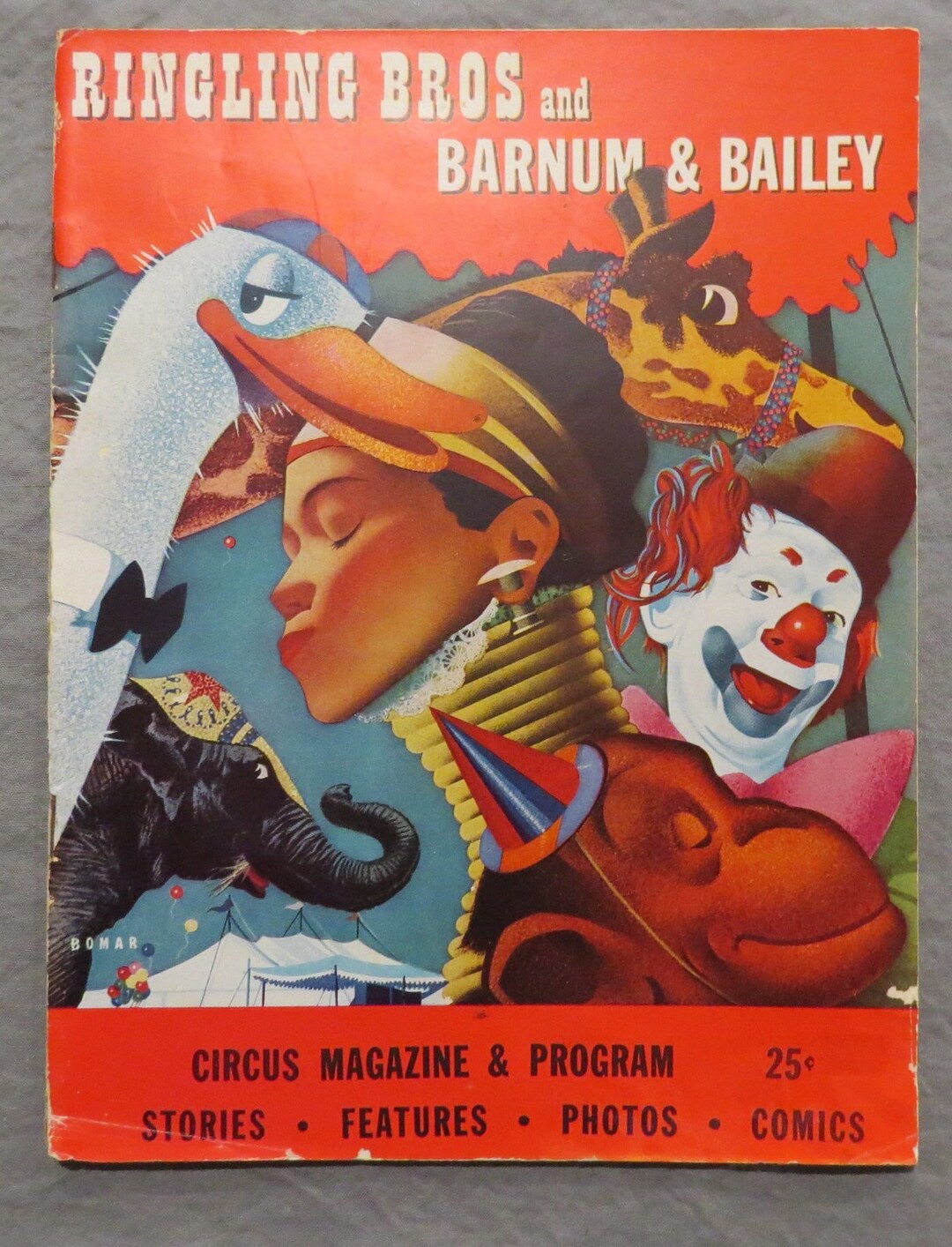 Vintage 1951 Ringling Bros. Circus Magazine & Program Etsy