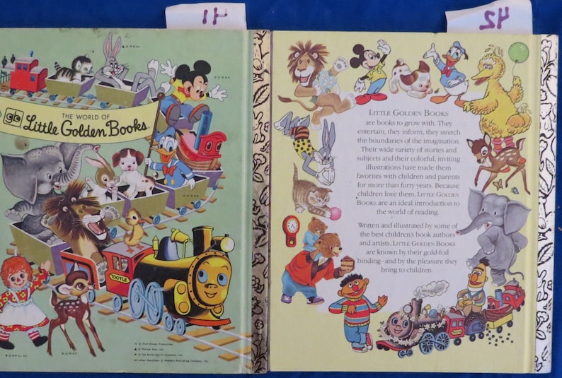 Little Golden Books Selection of 24 Books From 1955 On. Most in Very