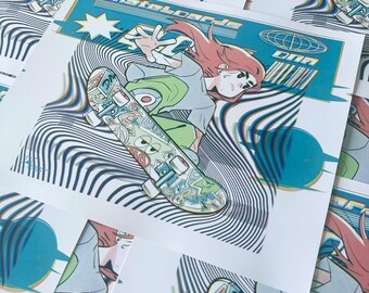Glitch Skater Print 1