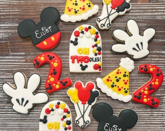 Mouse Birthday Sugar Cookies: Oh TWOdles, Gluten/Dairy Free Options