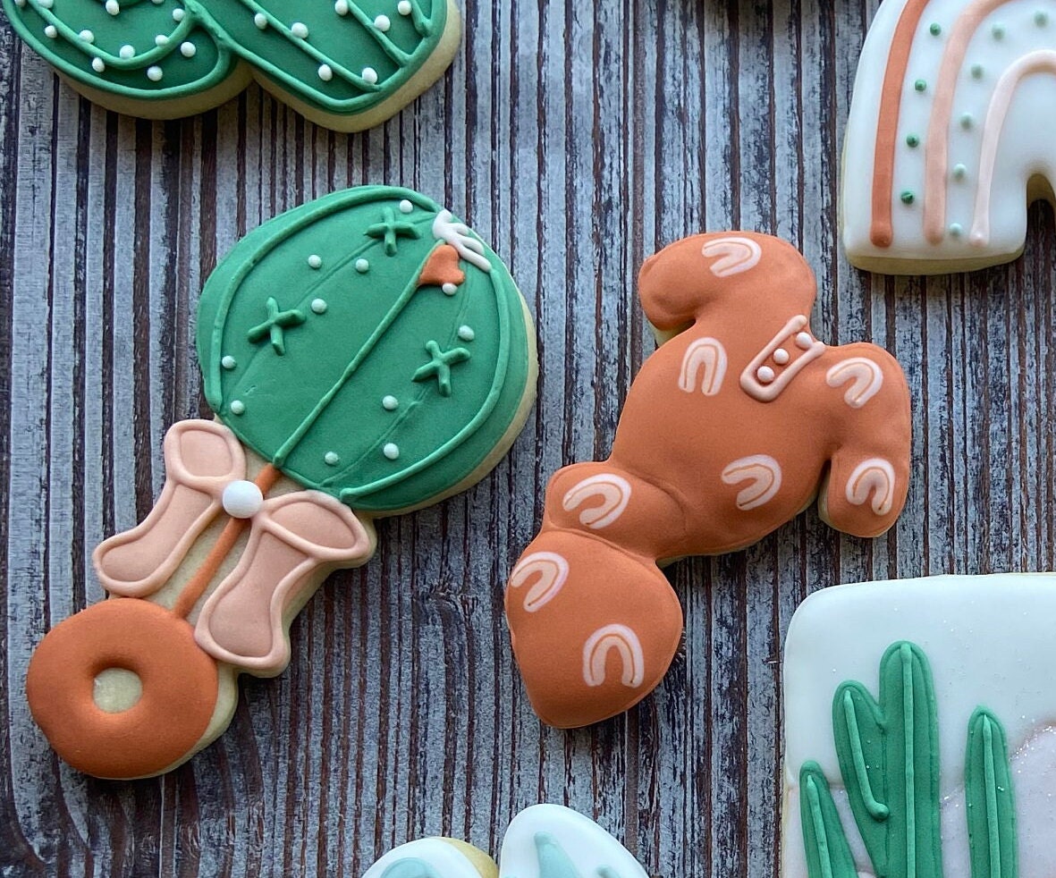 Southwestern Baby Shower Sugar Cookies With Royal Icing Etsy