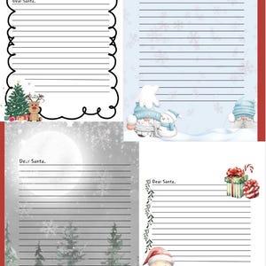 Plantillas de cartas a Papá Noel para imprimir