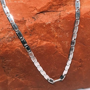Handgemaakte 925 sterlingzilveren ketting • Unieke moderne zilveren choker • Minimalistische alledaagse sieraden voor haar