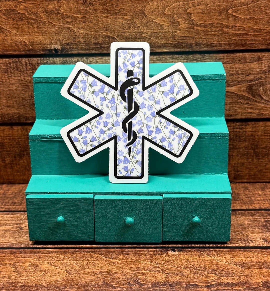 Emt decal star of life decal emergency services decal emt decal emt