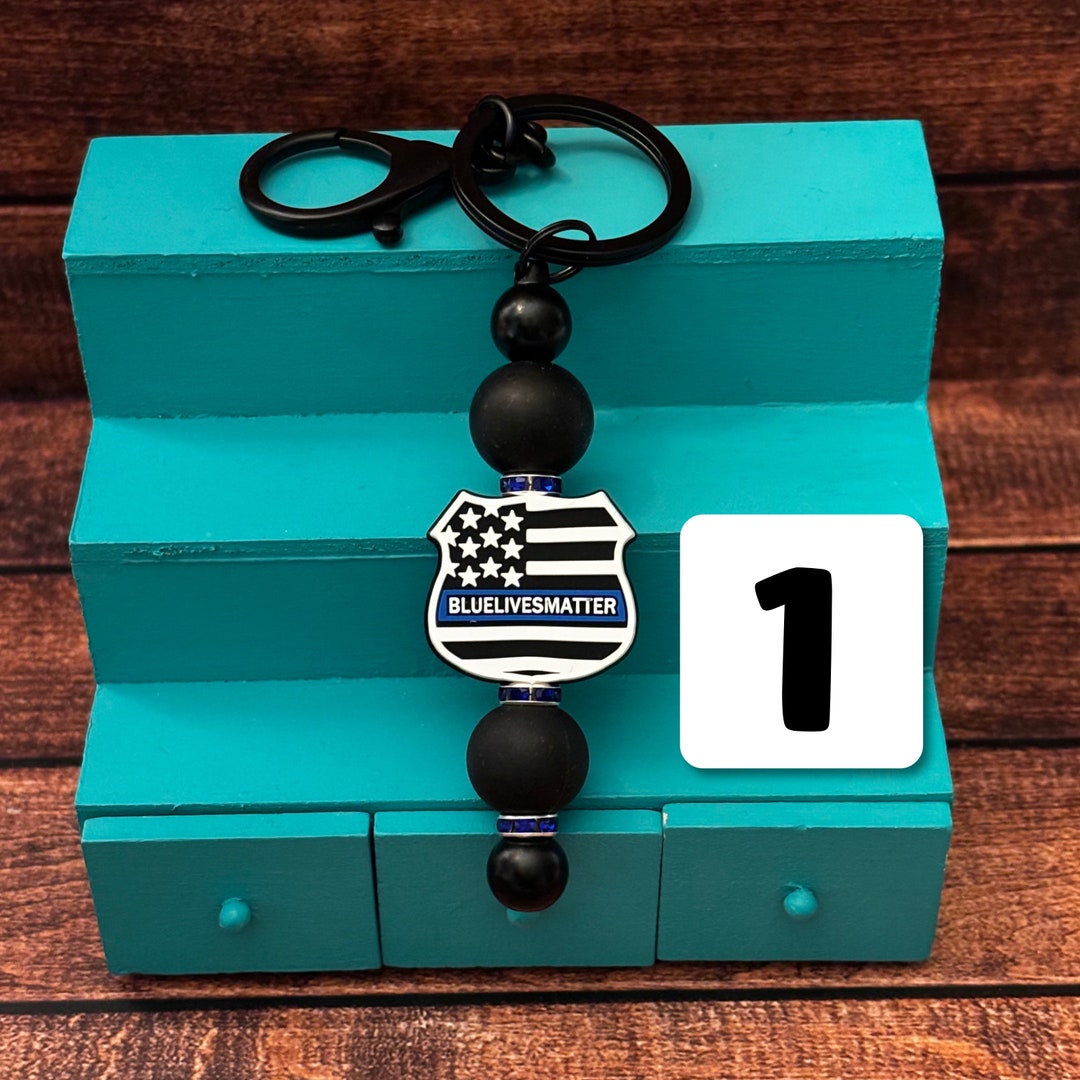 Blue Live Matter Keychain Blue Line Keychain Police Keychain Blue Live