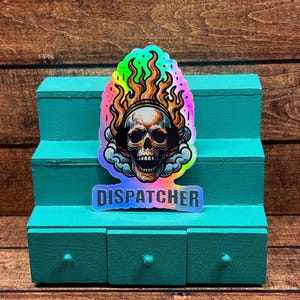 1st Responder Decal / dispatcher sticker/ 911 gift / thin yellow line / dispatcher appreciation/ 911 sticker/ holographic gift
