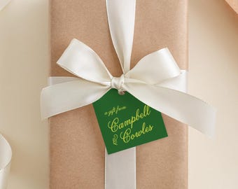 Custom Gift Tags - Personalized Colors, Two Size Options