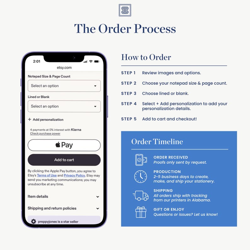 a smartphone screen displaying the order process for an Apple Pay purchase.