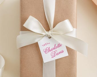 Personalized Gift Tags: Custom Colors, Two Sizes