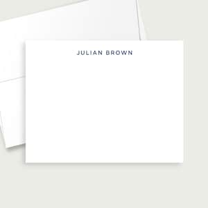 classic stationery set, stationery for him, business stationery, custom notecards set, personalized business note cards, modern note cards