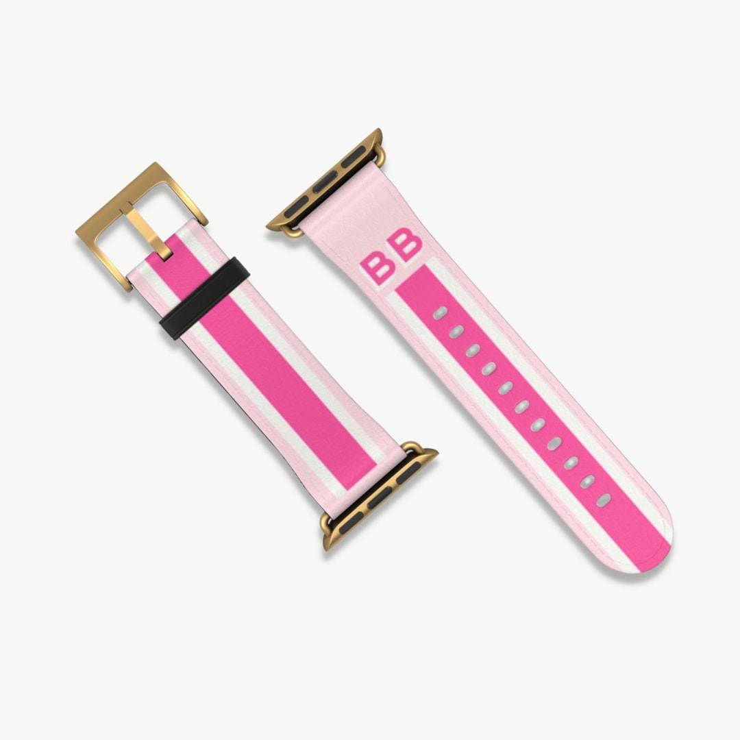Monogram Stripe Apple Watch Band, Personalized Band for Apple Watch