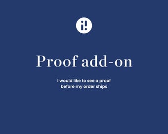 Digital Proof – Receive a preview with two (2) revisions before your order ships