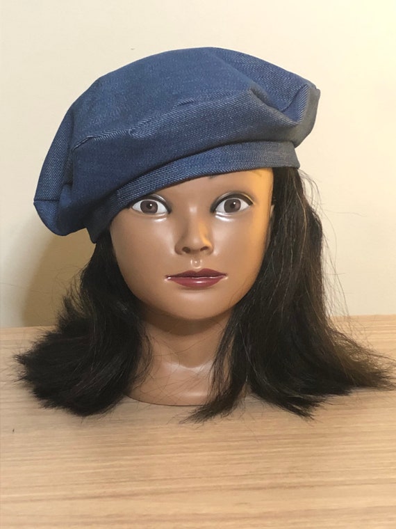 Blue Denim Tams French Beret Tam Beret 