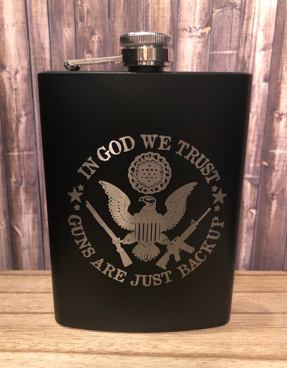 8oz There Is Only One God Stainless Steel Flask 8oz There Is Only One God Stainless Steel Flask