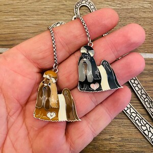 Handmade Metal Shih Tzu Bookmark - Dog Breed Bookmarks