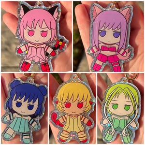 Tokyo Mew Mew Fumo Holographic Acrylic Charms