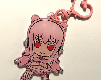 Super Sonico Gloomy Bear Fumo Plush Borderless Acrylic Charms