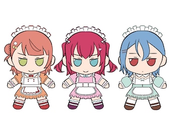 Love Live AiScReam Fumo Plush Acrylic Charms - Ruby Kurosawa, Ayumu Uehara, Shiki Wakana [PREORDER]