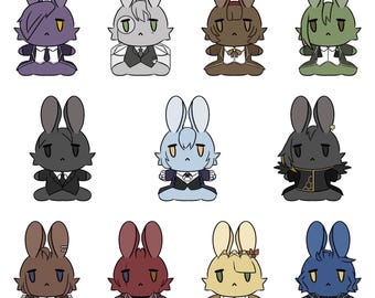 Library of Ruina 2” Clear Bunny Stickers