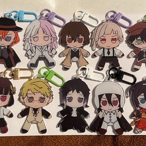 Ciondoli in acrilico senza bordi di Bungo Stray Dogs BSD Fumo