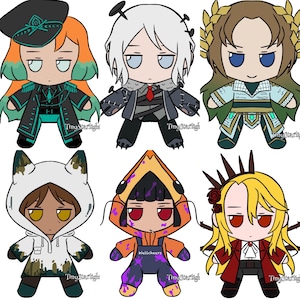 PREORDER Limbus Company EGO Fumo Plush Holographic Acrylic Charms Series 1