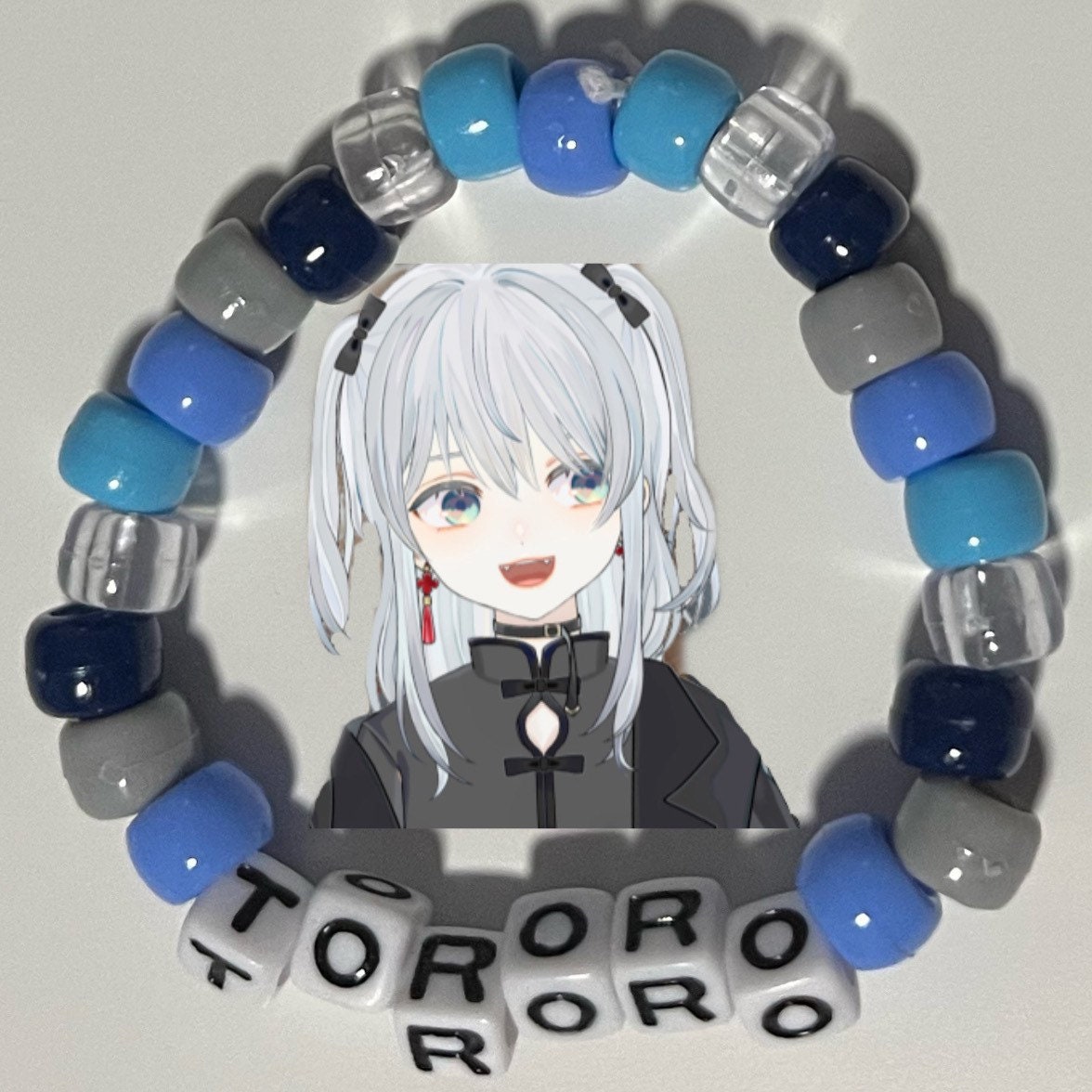 Tororo Nekomugi Vtuber Beaded Kandi Bracelet - Etsy Finland