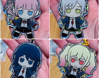 Leo/need Fumo Plush Holographic Glitter Acrylic Charms