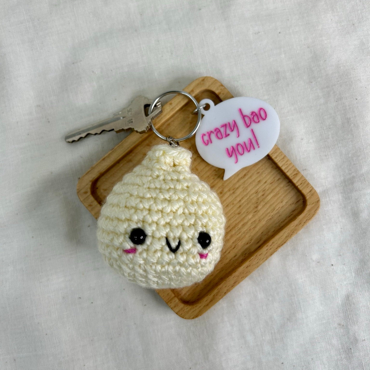  MOMBASA Cute Plush Keychains Kawaii Keychain Small