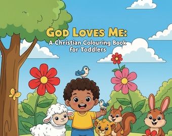 God Loves Me – A Christian Colouring Book for Toddlers & Preschoolers (Ages 2-5)