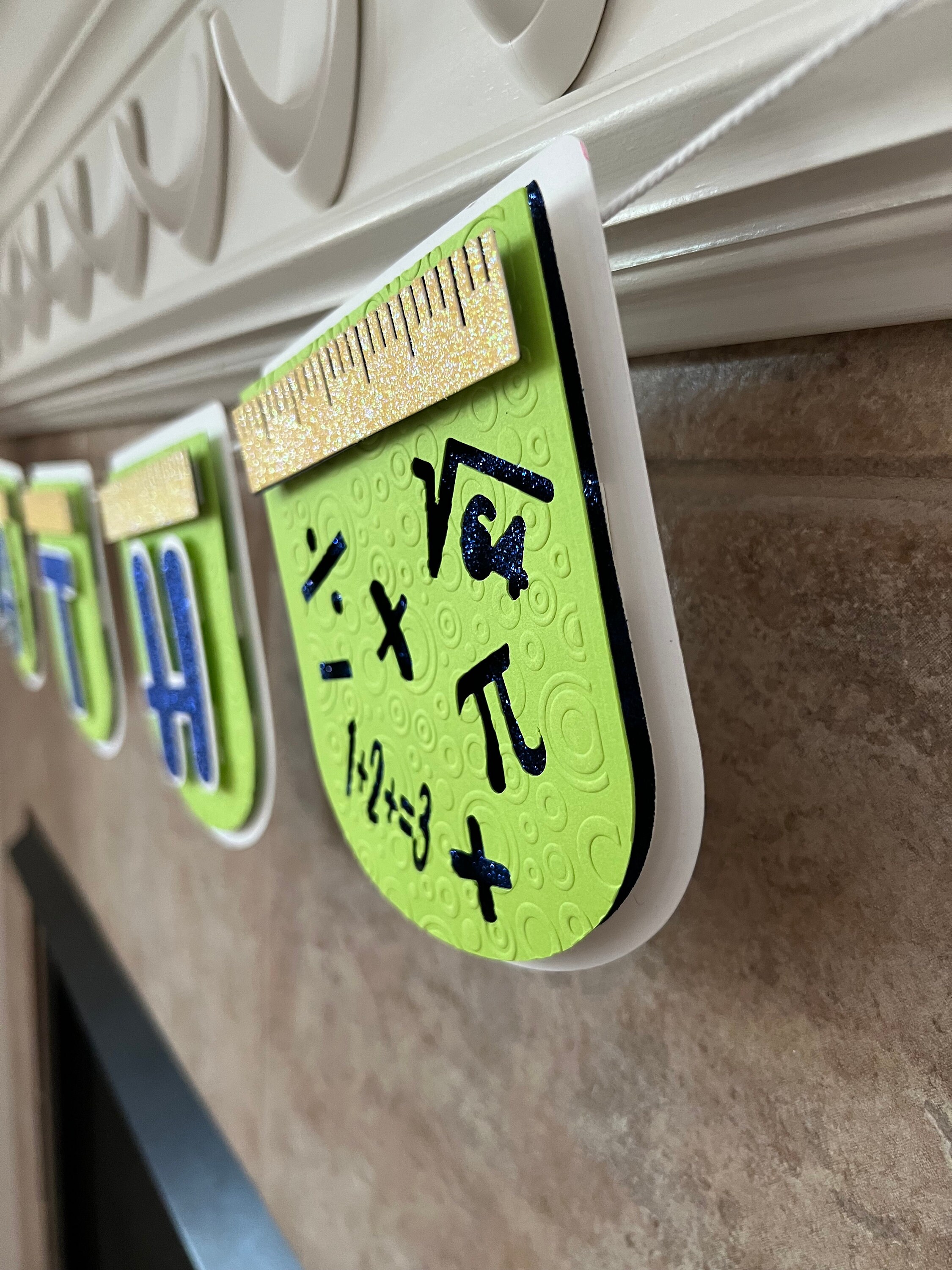 MATH CLASSROOM ROUND Banner Decor-welcome Back to Math Classroom Banner ...