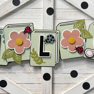 Light Sage BIOLOGY Book Banner Classroom Decor/High School Science Decor/Middle School Science Decor