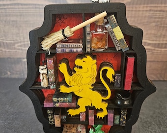 Lion House Wizard School Miniature Shelf