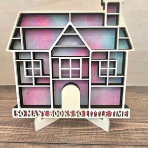CLEARANCE Mini House Bookshelf So Many Books...
