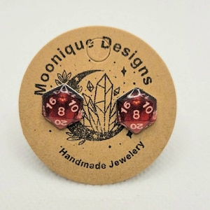 Dungeons and Dragons Dice stud earrings