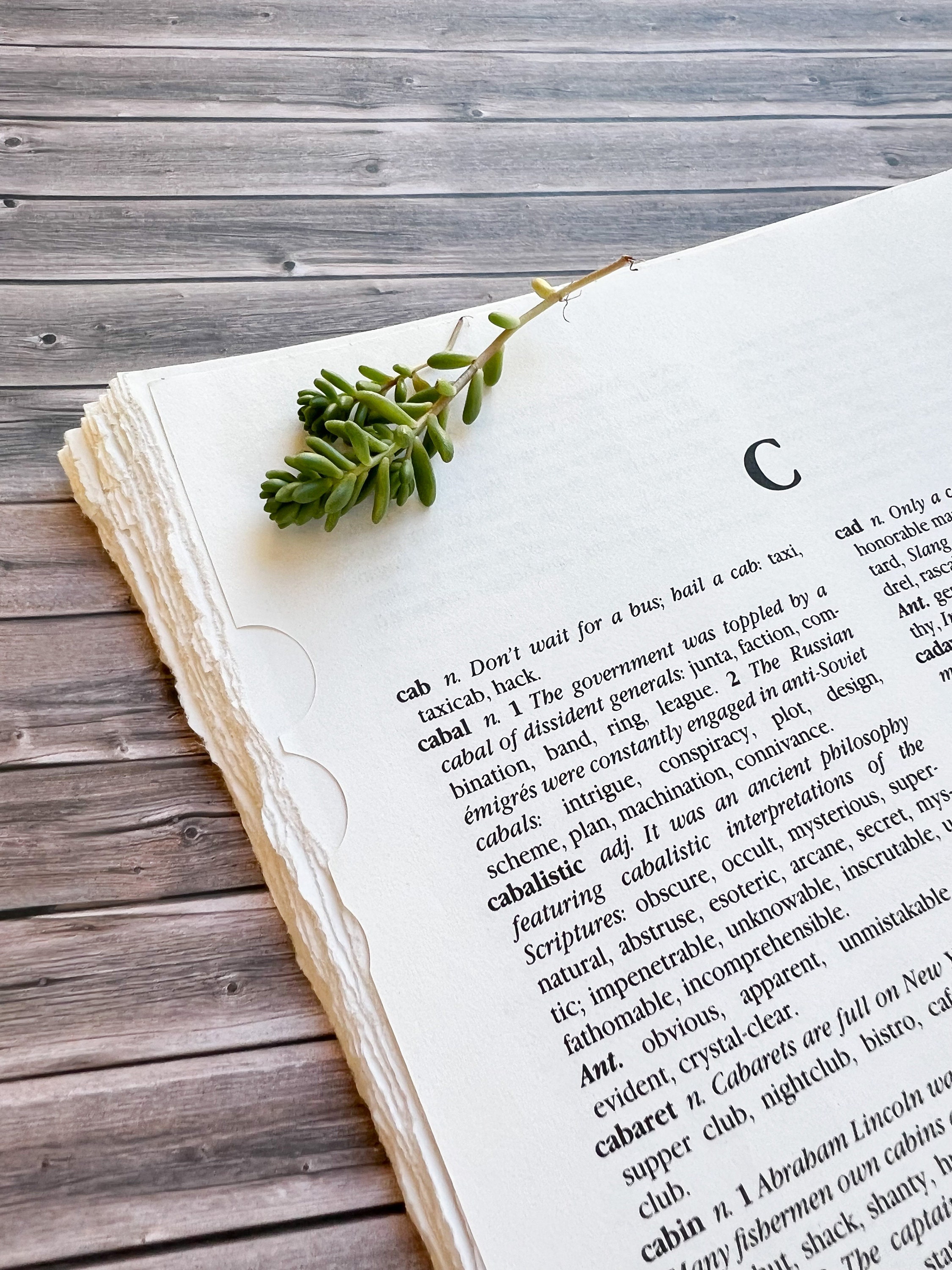 Vintage Thesaurus Pages Journaling DIY - Etsy