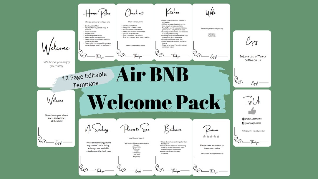 Airbnb Welcome Pack Welcome Guide Vacation Rental Etsy airbnb-welcome-pack-welcome-guide-vacation-rental-etsy