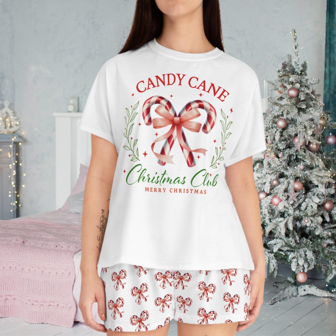 Cozy Pine Cone Christmas Ice Pajama Boxer Set main image 0