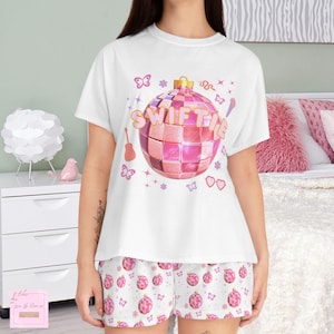 Swiftie pjs, tay tay, swiftie pajama set, in my era shirt, switftie gift, it girl holiday pyjama, preppy stuff