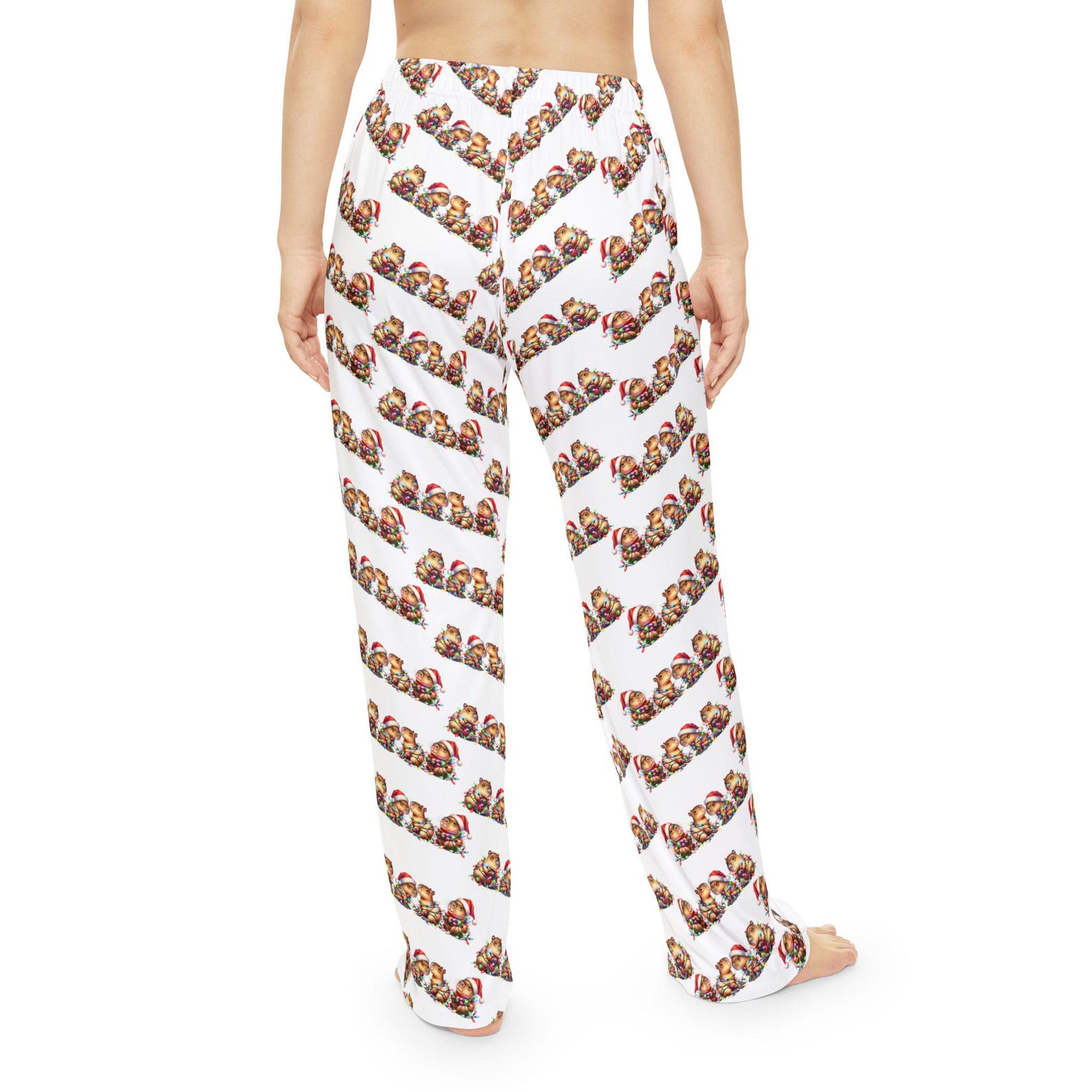 Capybara Pyjama Set - Pluizige Koraalfleece Nachtjas En Broek Met Capuchon