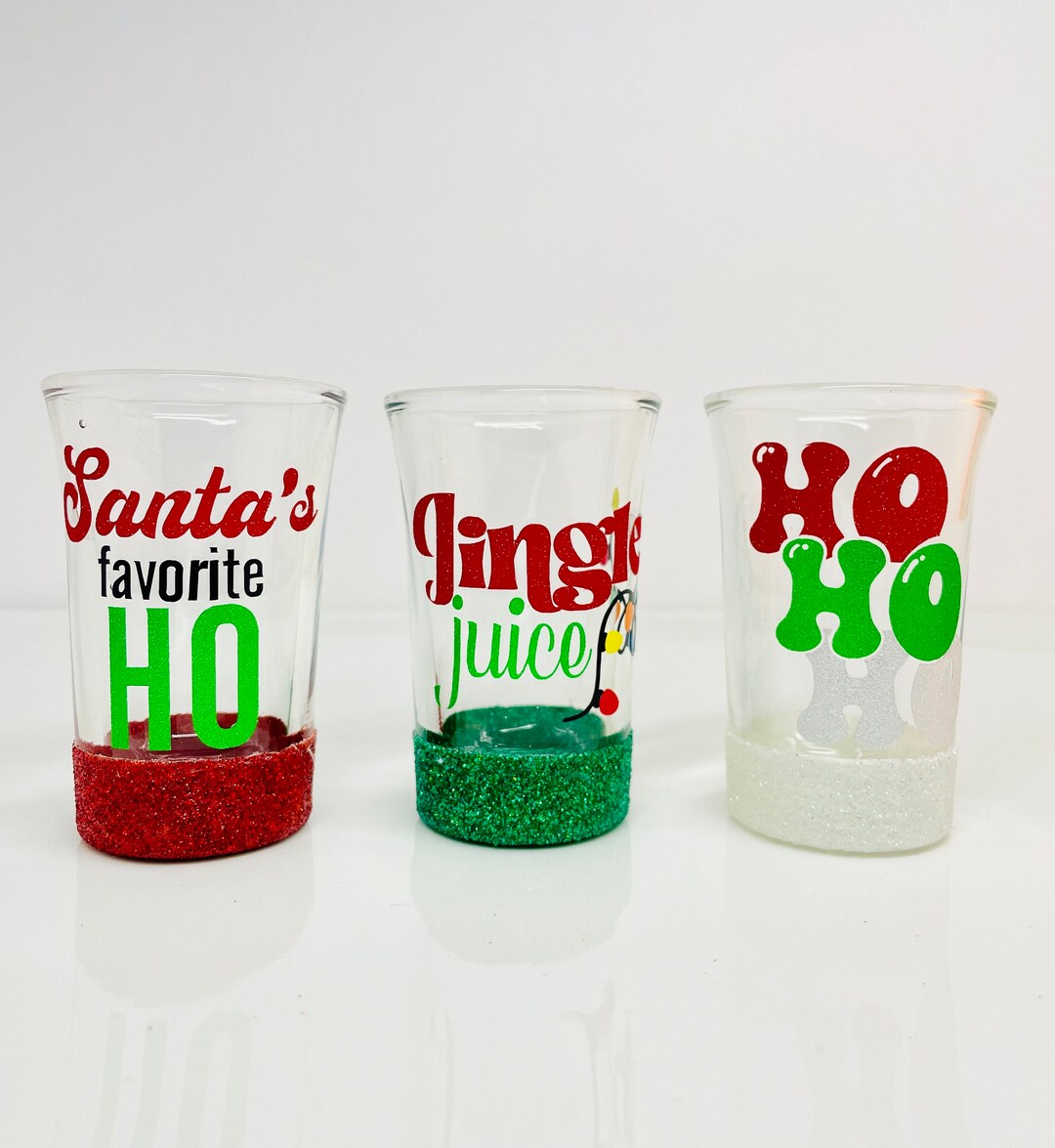 Christmas Shot Glasses Santas Favorite HO Shot Glass Ho Ho Etsy