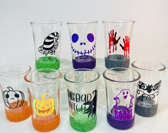 小物 HIDE&SEEK THE SPOOKY HOUSE SHOT GLASS Halloween Shot Glasses, Spooky Shot Glass, Witch Shot Glass