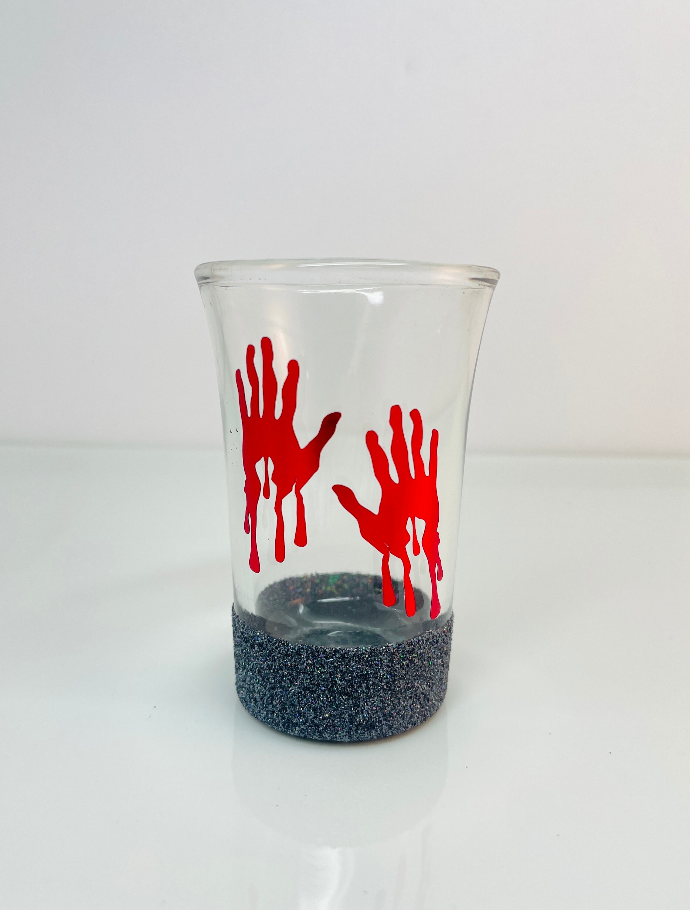 Halloween Shot Glasses, Spooky Shot Glass, Witch Shot Glass