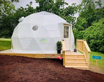 Namiot kopułowy geodezyjny — 6 m — najlepszy do restauracji/hotelarstwa, użytku osobistego i rodzinnego, glampingu, airb&b, poza siecią, biwakowania, schronienia