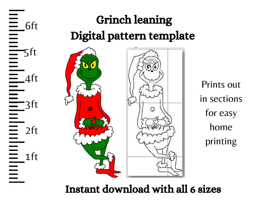 Life Size Whoville Character ,christmas Stencil Template Bundle Pdf ...